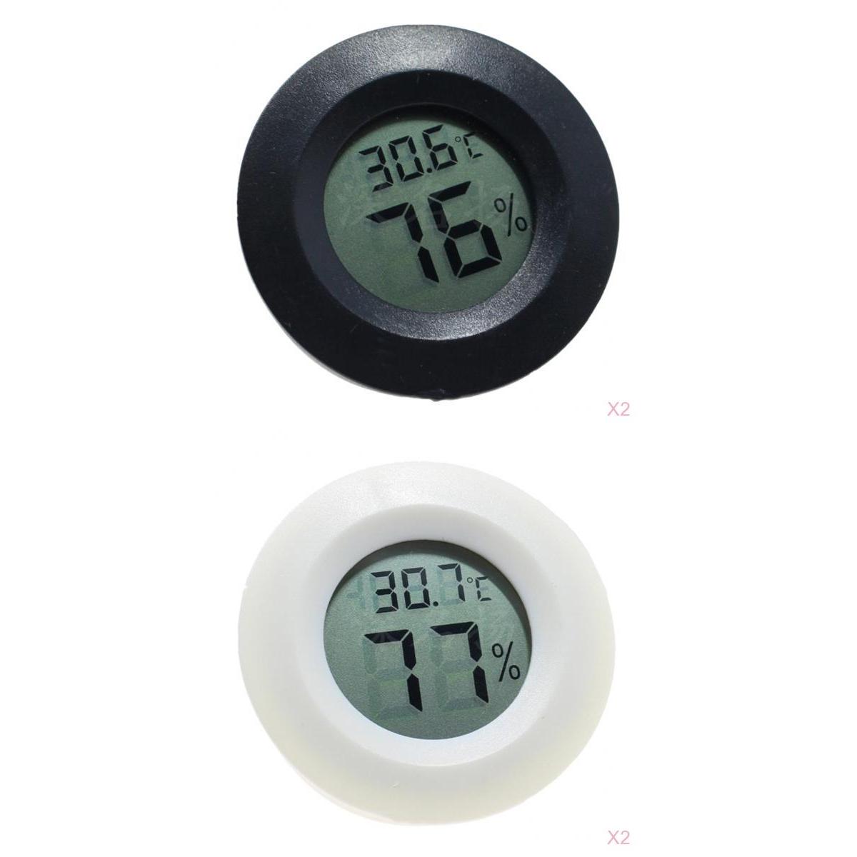 4x Reptile Thermometer Humidity Hygrometer Reptile Lizards Turtle Tank
