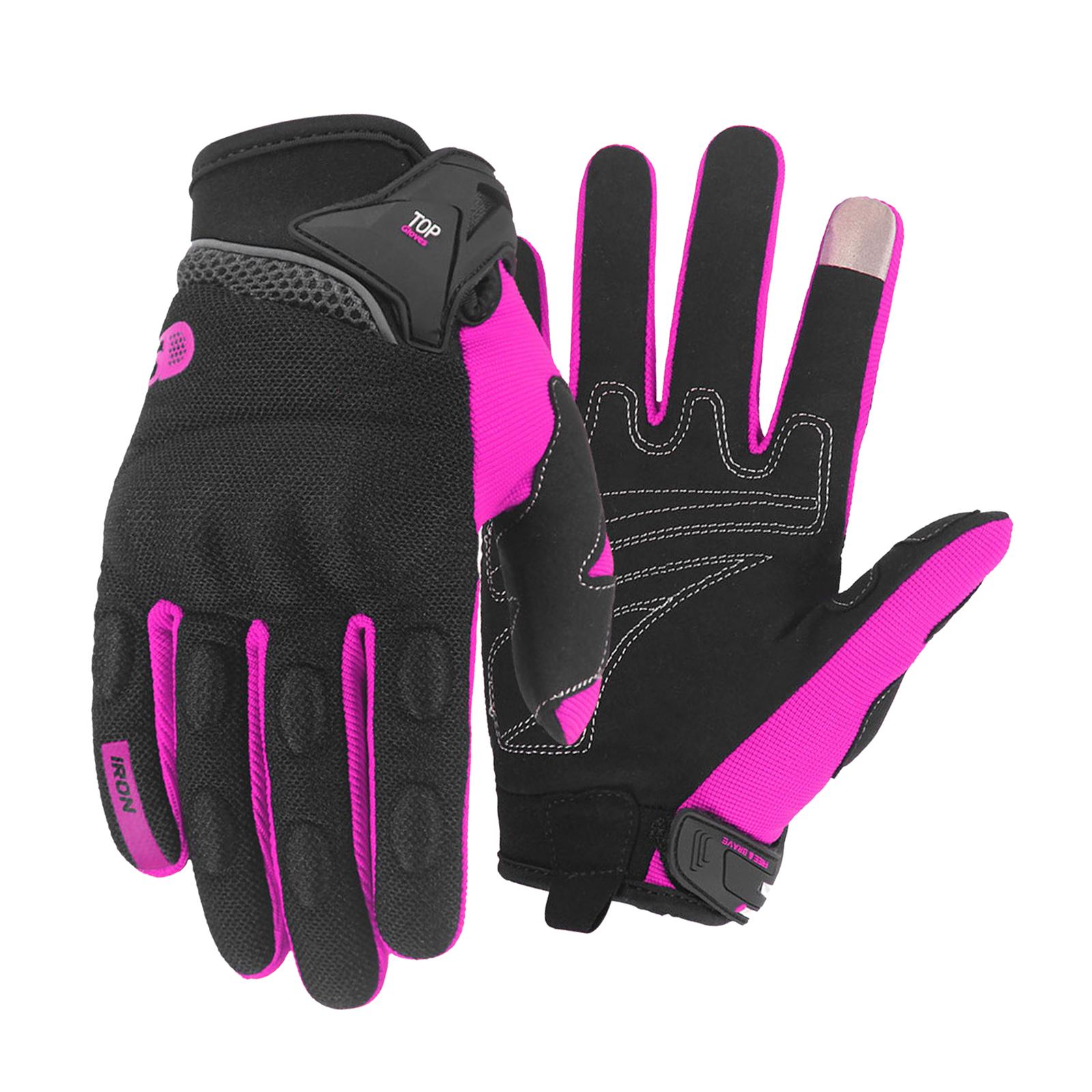 purple bike gloves