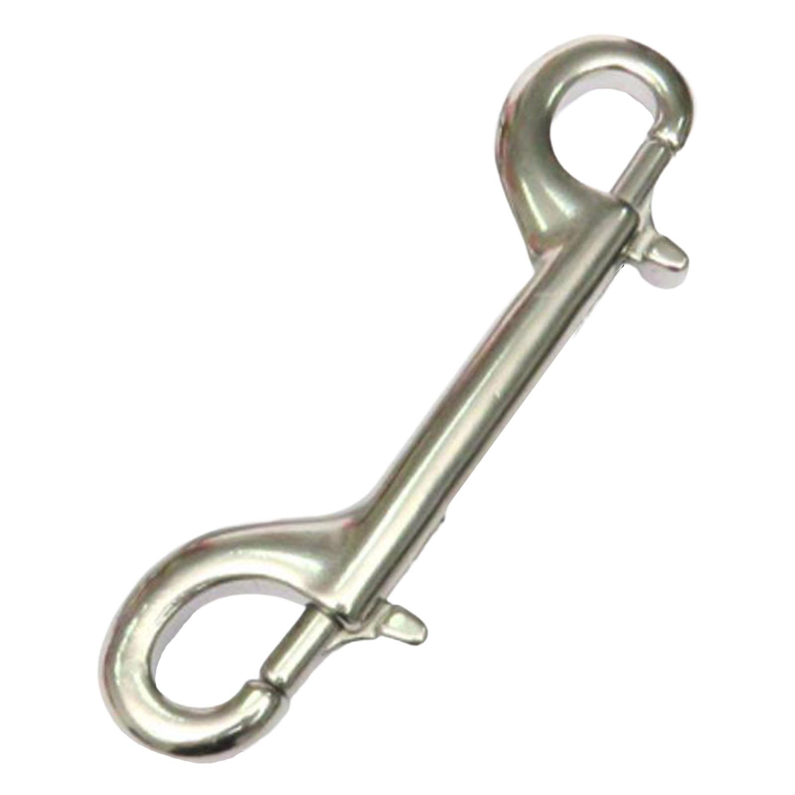 316 Stainless Steel Double Ended Bolt Snap Hooks 2-Pack - 3.5", 110lb Capacity For Leash, Keys, Diving