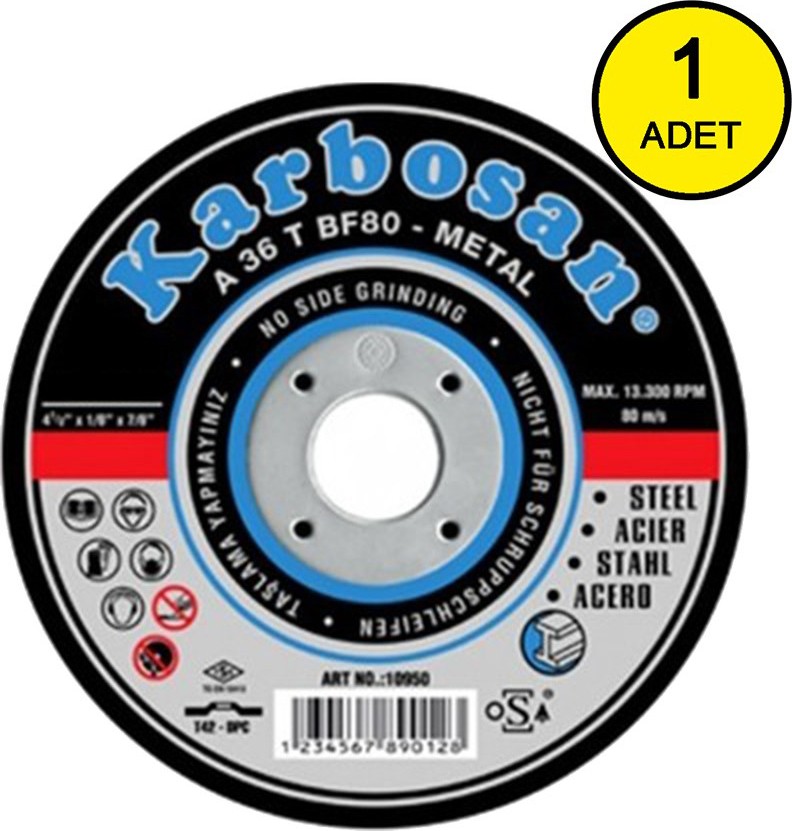 Karbosan Metal Cutting Disc 180 Mm Metal Cutting Stone Hepsiburada Global