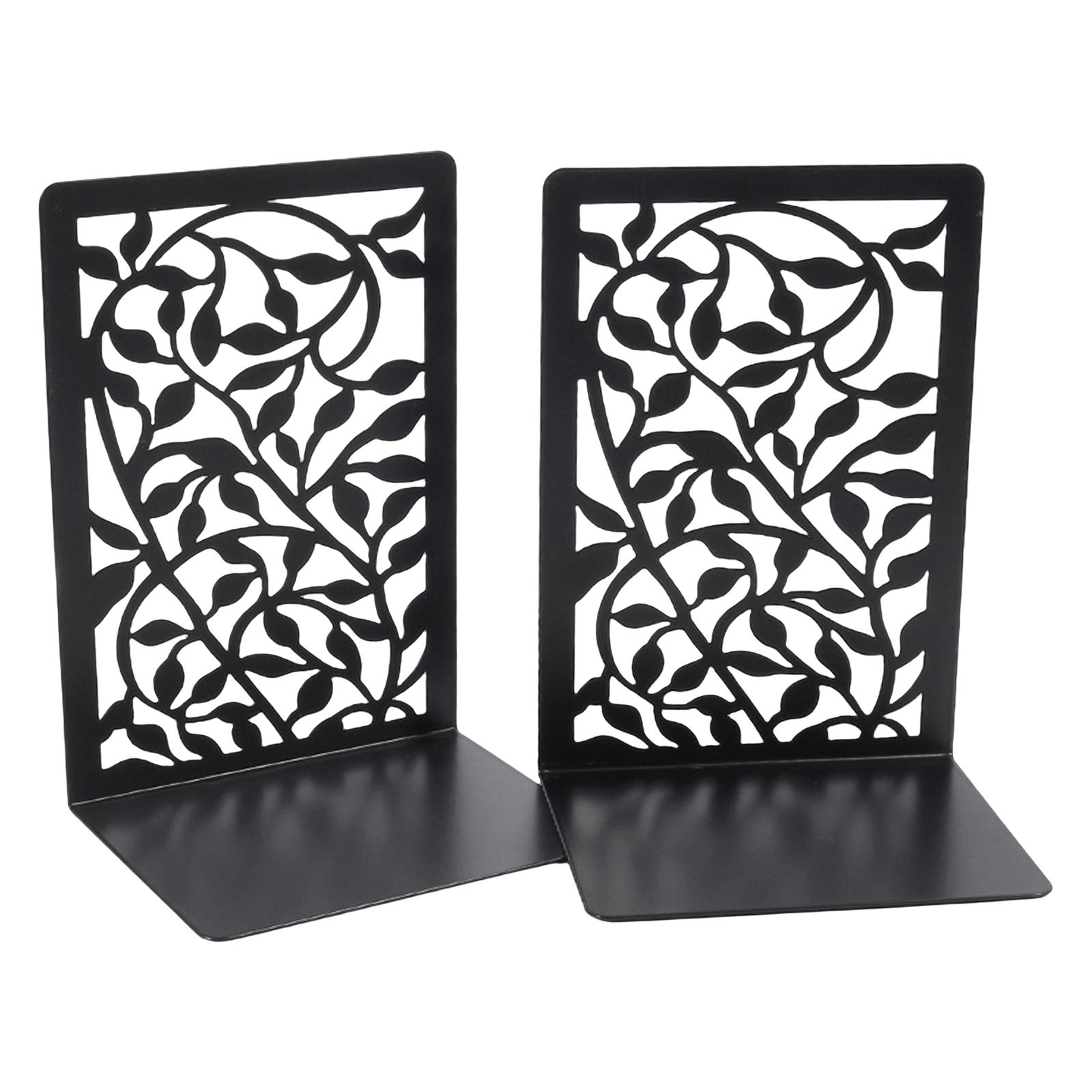 Book Ends Book Shelf Holder Metal Bookends for Book Binder and Dividers