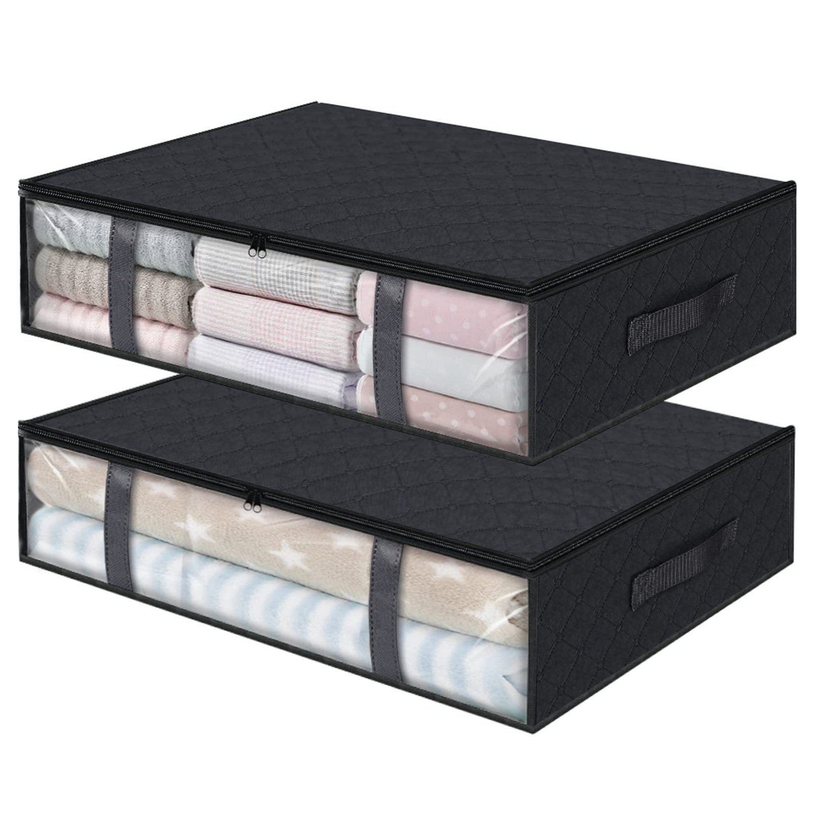 2Pcs Quilt Storage Box Wear-Resistant Store under Bed Blanket Storage Organizer - Hepsiburada Global