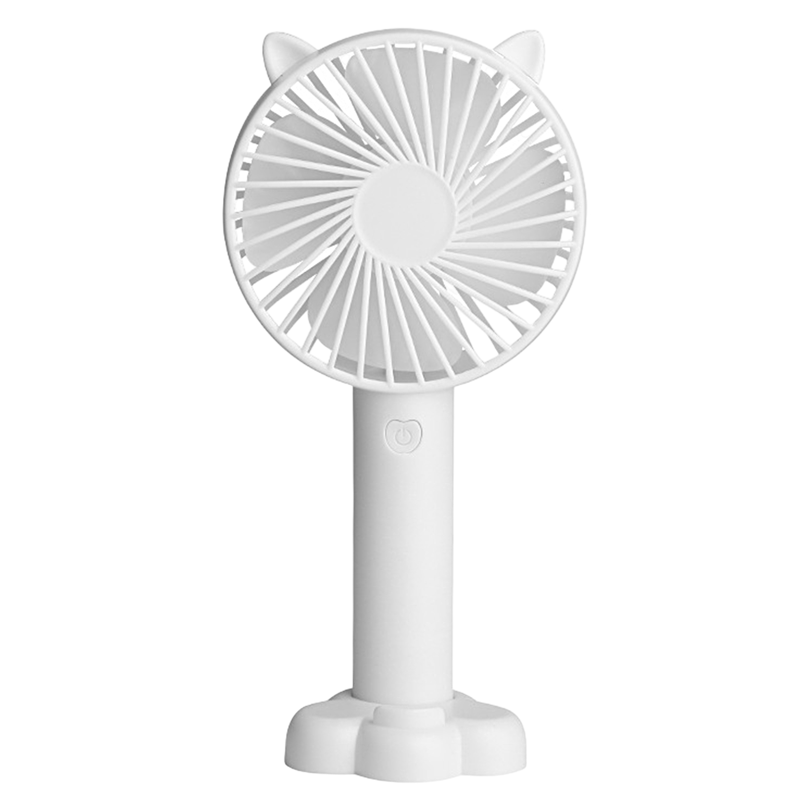 Desk Fan High Velocity USB Rechargeable Cat Ear Design Portable Hand Held Fan for Office