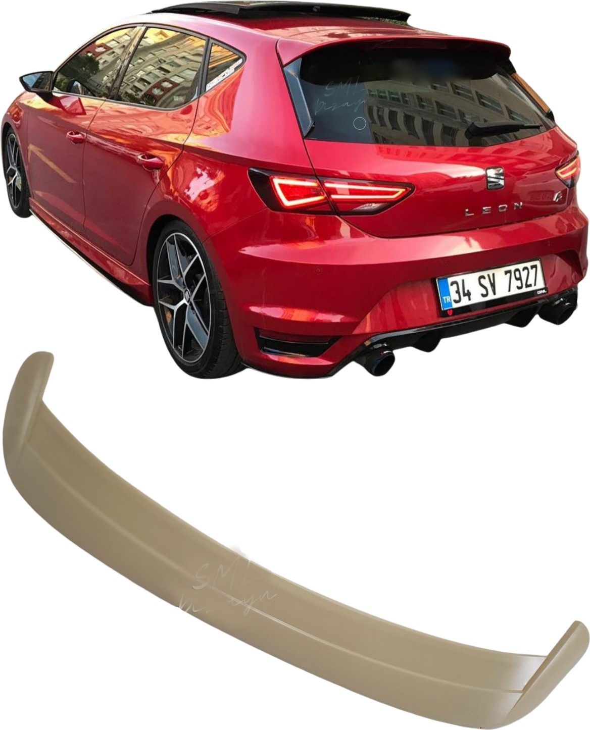 SML Design Seat Leon Mk3 Spoiler LeonTrunkTopSpoiler Hepsiburada