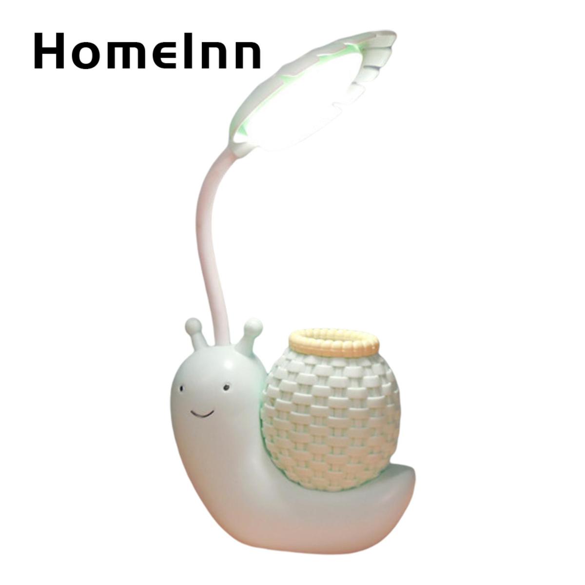 Pink Kids Rabbit Lamp With Star Projector & Pen Holder - 3 Brightness, 2000mAh Rechargeable LED Desk Light