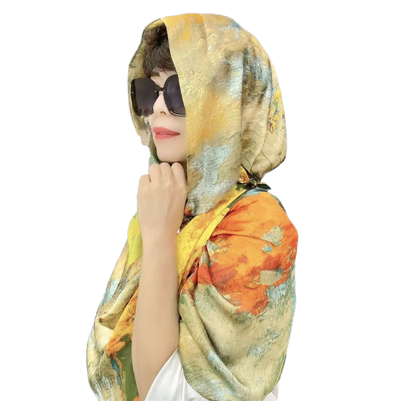 Yeni manyetik pelerin şal peçe kadın çok fonksiyonlu güneş koruyucu ve