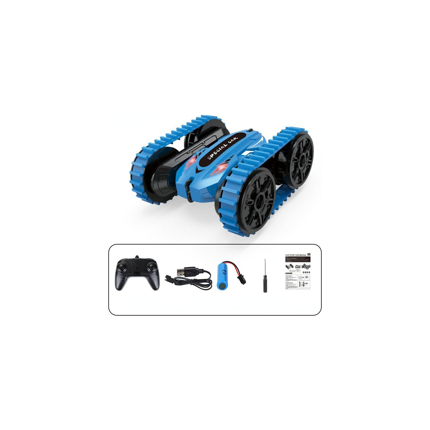 Kids Remote Control Stunt Car Tank Blue Hepsiburada Global