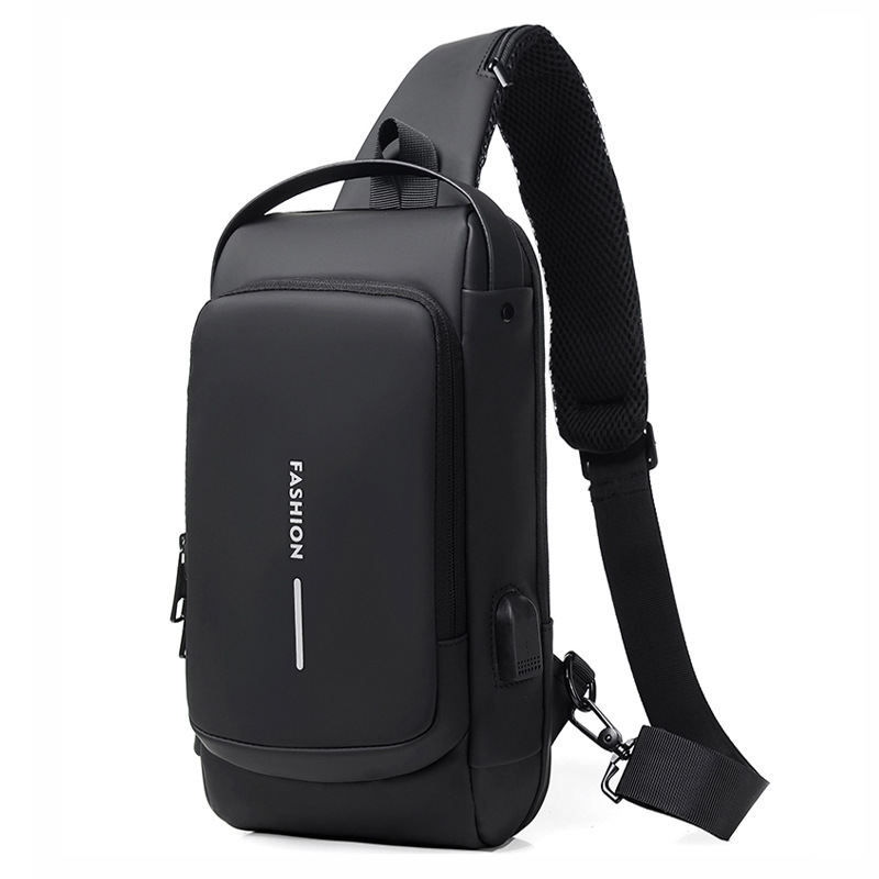 One Shoulder Messenger Bag Sports Diagonal Hanging Chest Backpack USB