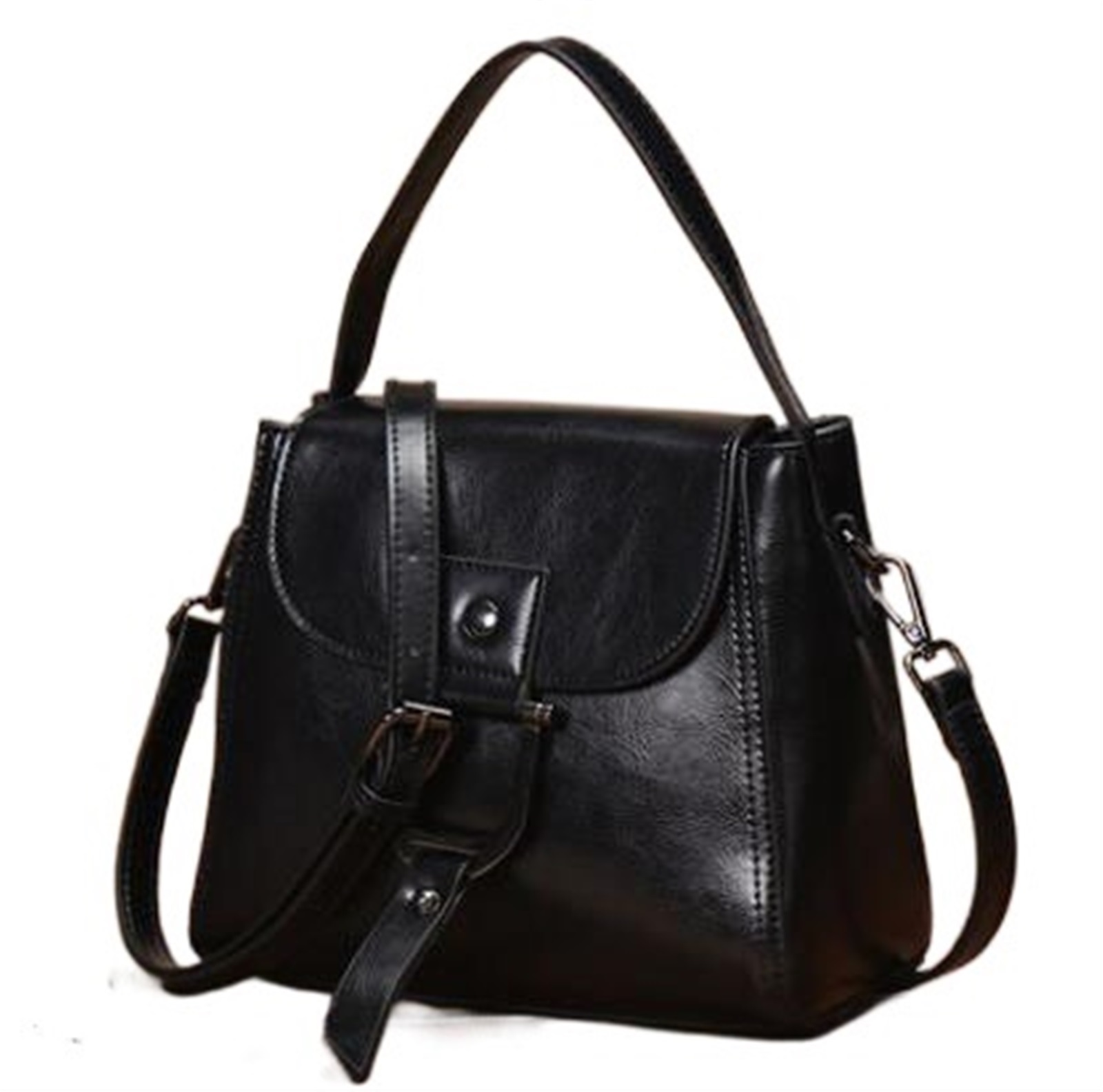 2023 autumn and winter new leather women's bag Korean version all-match
