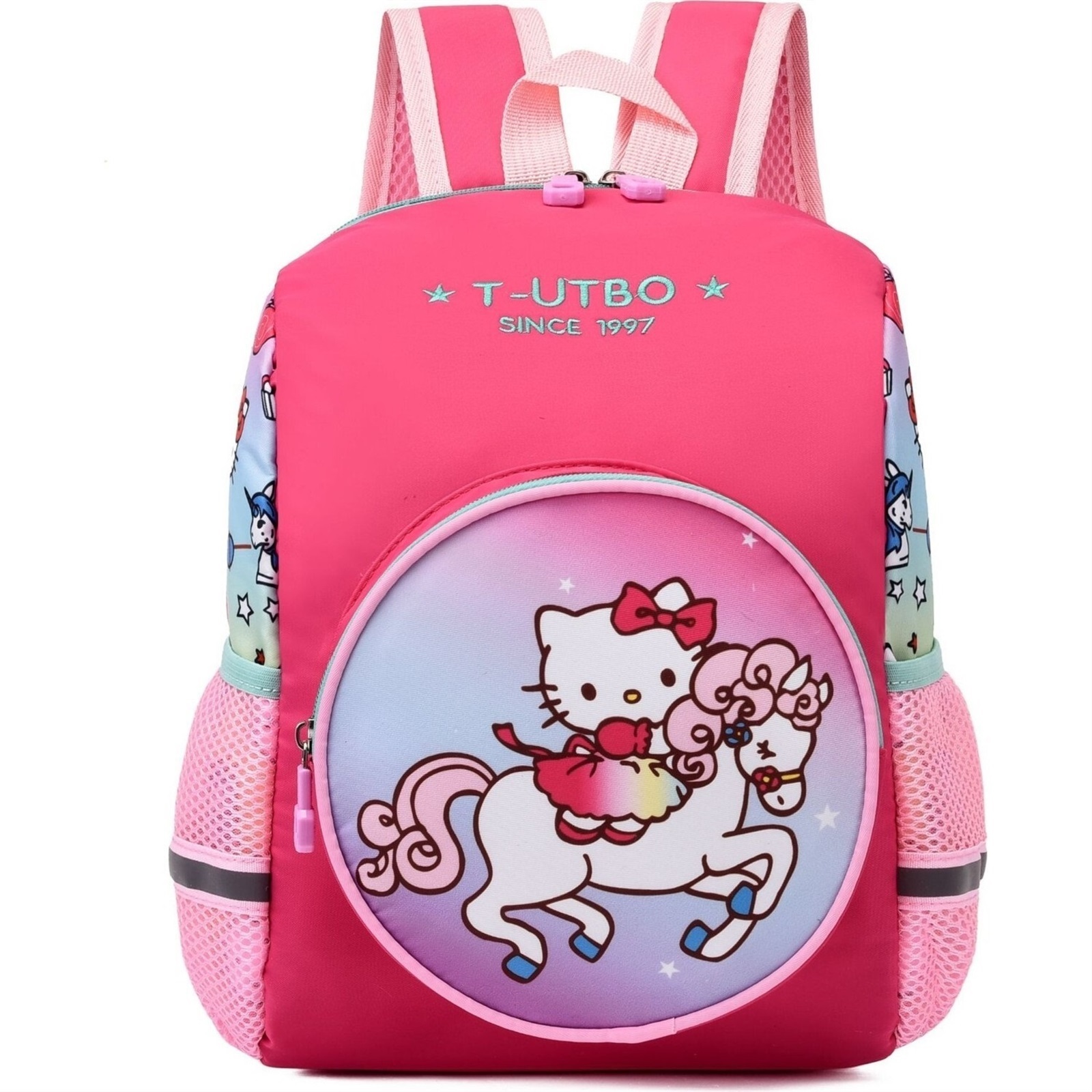 Kids Cute Cartoon Kindergarten Backpack Dark Pink Hepsiburada Global
