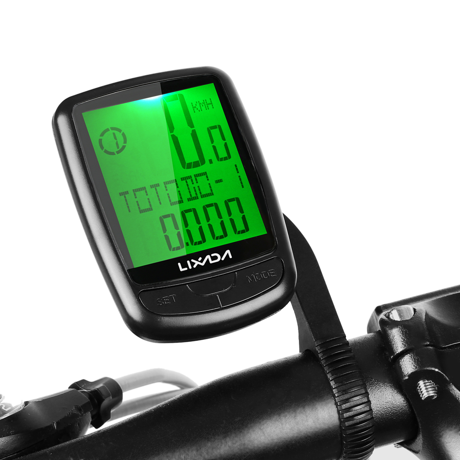 LIXADA Wireless Bike Computer Multi Functional Large Screen Cycling