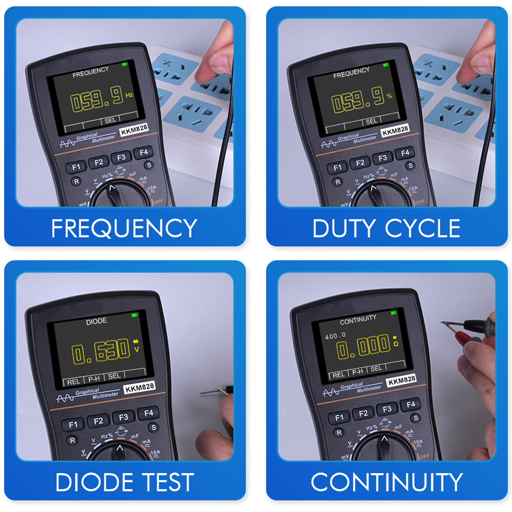 KKmoon kkm828 Intelligent Graphical Digital Oscilloscope Multimeter ...