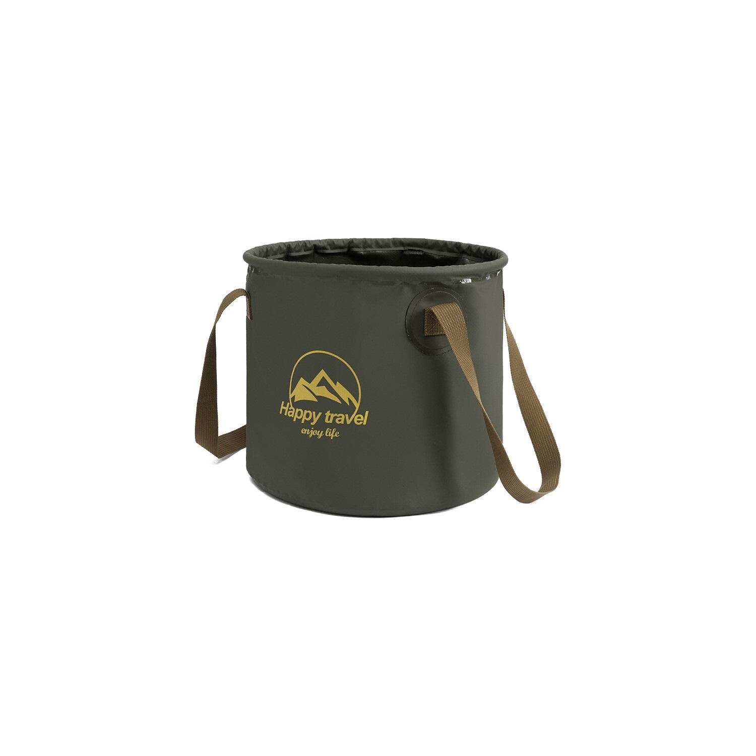 Round Collapsible Bucket 10L Water Container Waterproof Travel Hiking