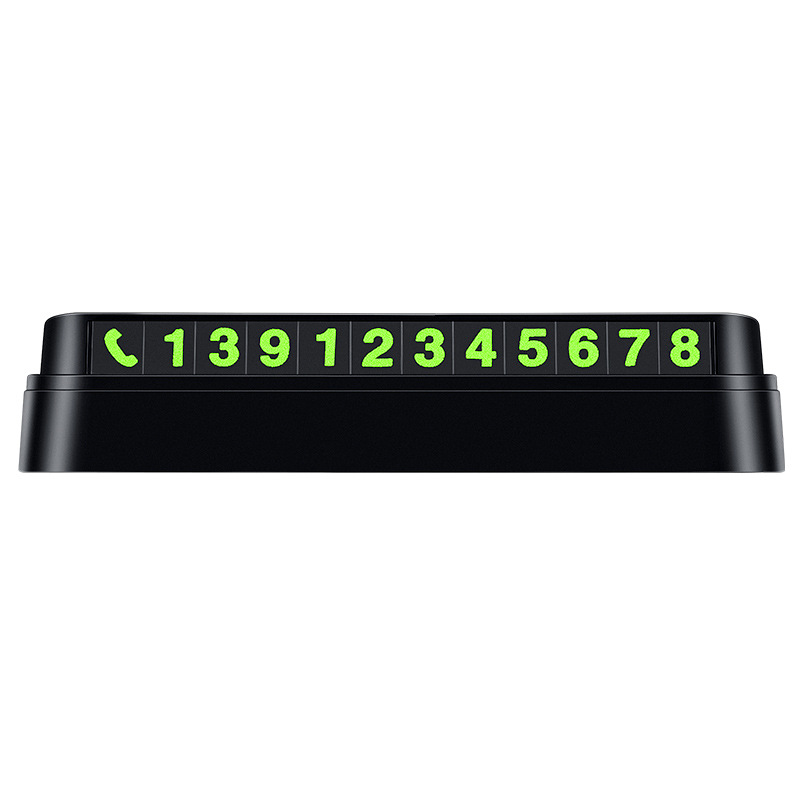 Temporary parking number plate, mobile phone, car interior decoration