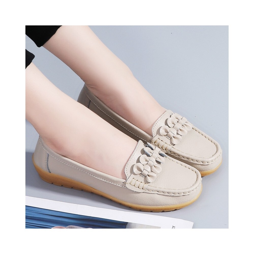 Women's Spring Leather Large Size Casual Shoes Hepsiburada Global