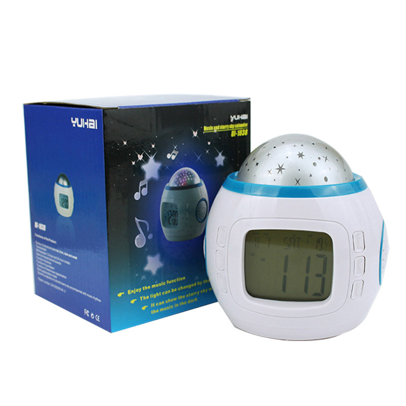 Music star projection alarm clock luminous electronic perpetual calendar Hepsiburada Global