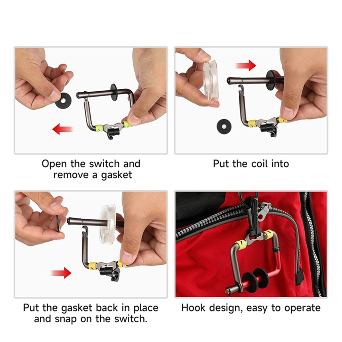 Carry Fly Fishing Fishing Tools Fishing Gear Accessories,Red ...