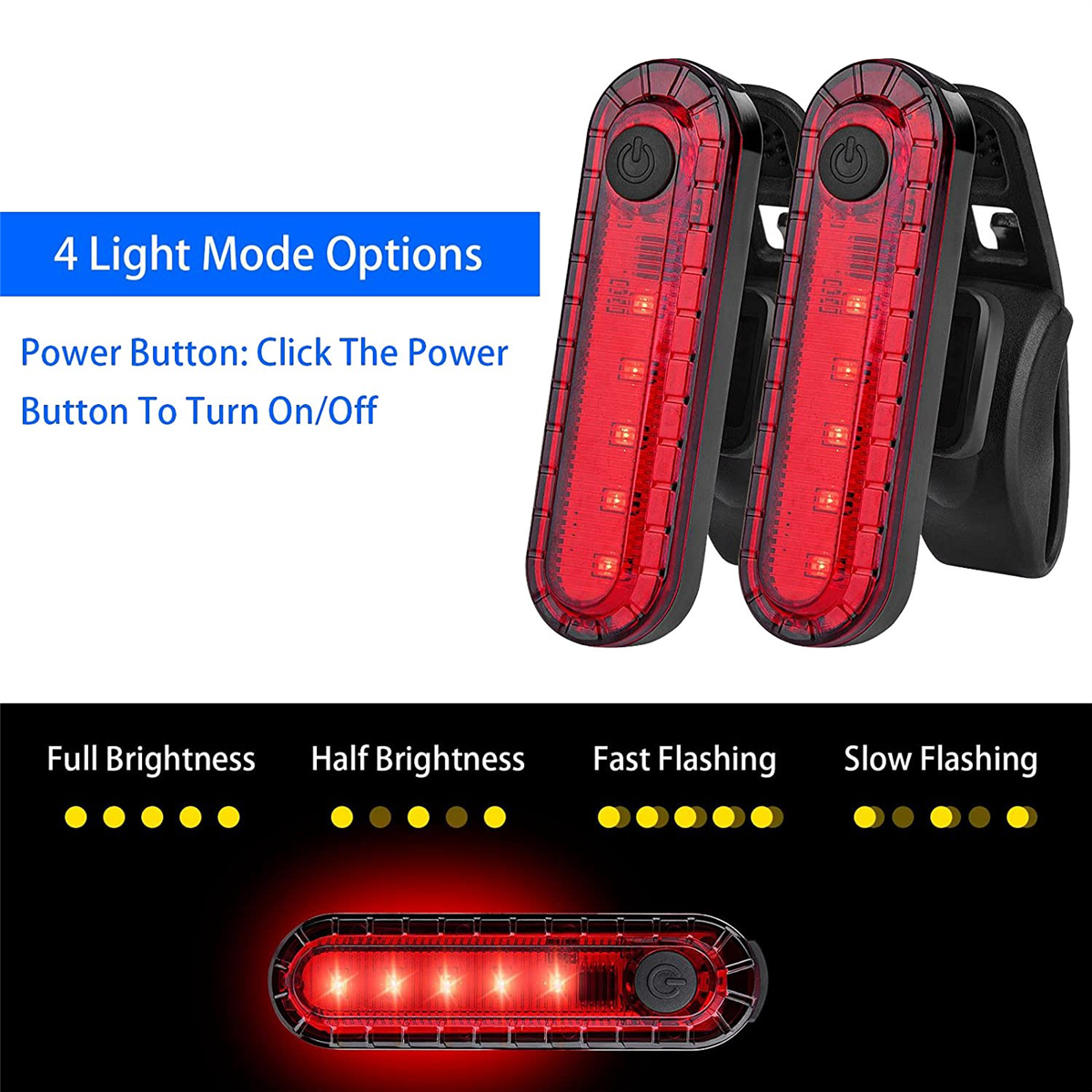 8 Pack Bicycle Accessories, Bike Light Set USB | Ubuy