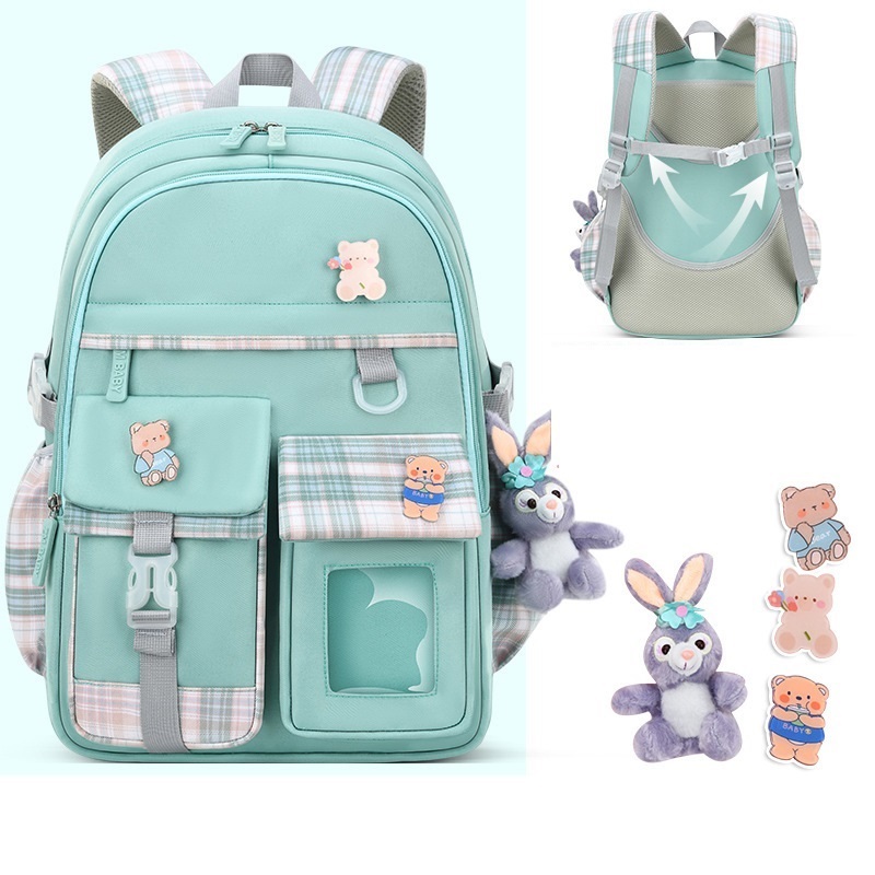 Kids Backpack For Kindergarten & Primary School – Lightweight Bookbag With Cute Easter Bunny Design - View #6