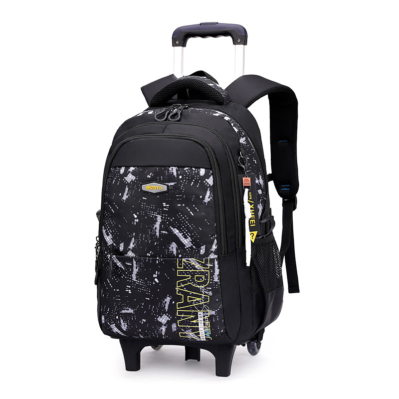 The new primary school student trolley schoolbag men's largecapacity