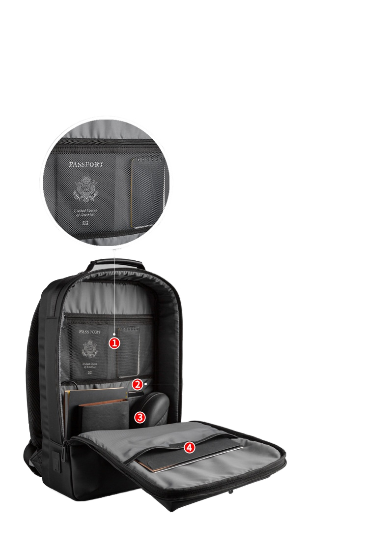 New backpack for men, business cabin backpack, multifunctional commuter