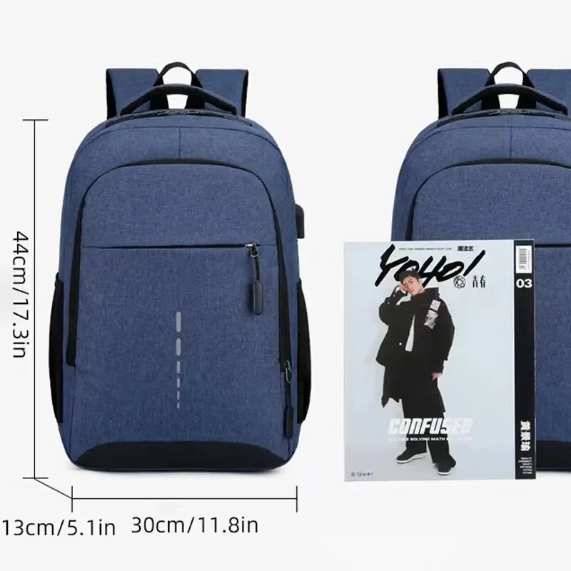 USB Charging Waterproof Backpack Men Stylish College School Bags ...