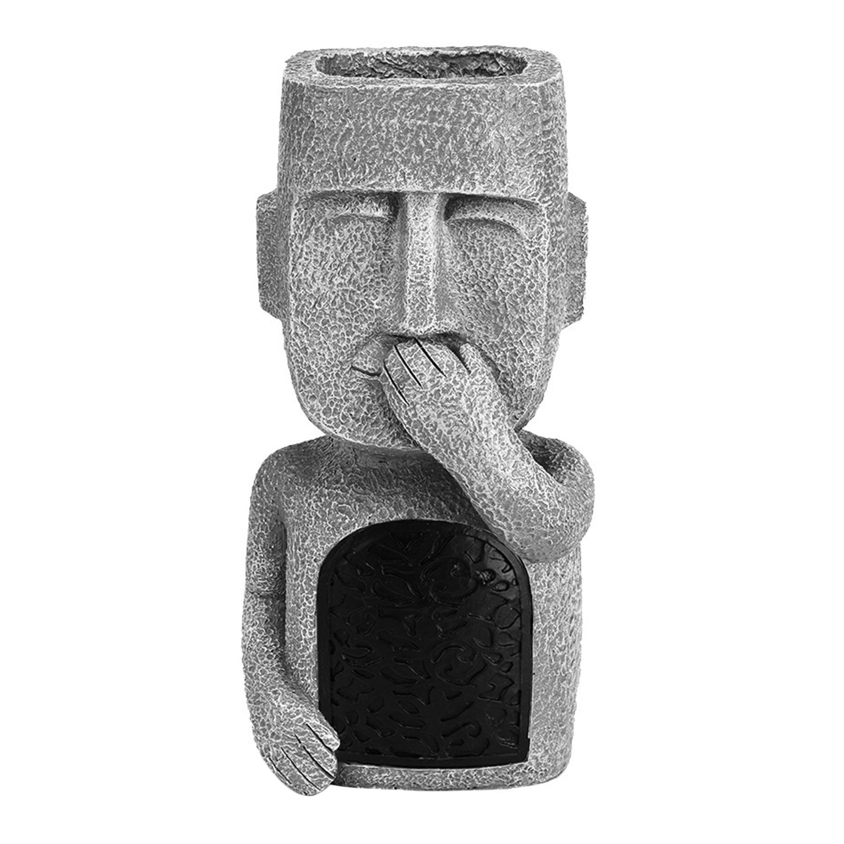 Görmek Duymak Konuşmak Yok Bahçe Paskalya Adası Heykelleri Reçine