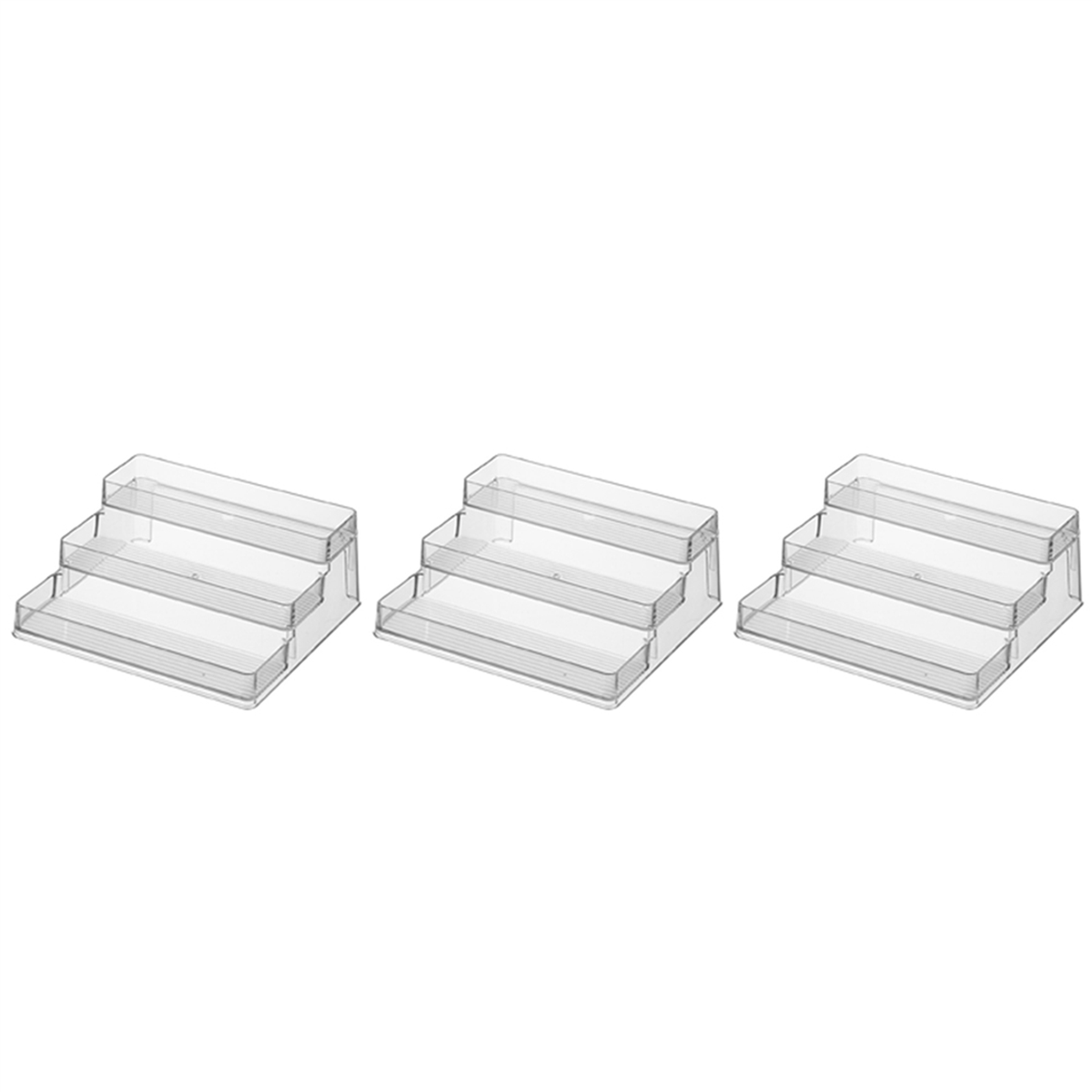 Step Organiser 3X Spice Rack Kitchen Pantry Step Shelf Cabinet Organizer, Spice and ...