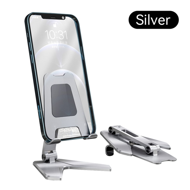 CCT15 Portable Folding Phone Holder Adjustable Anti-Slip Tablets Metal - View #5