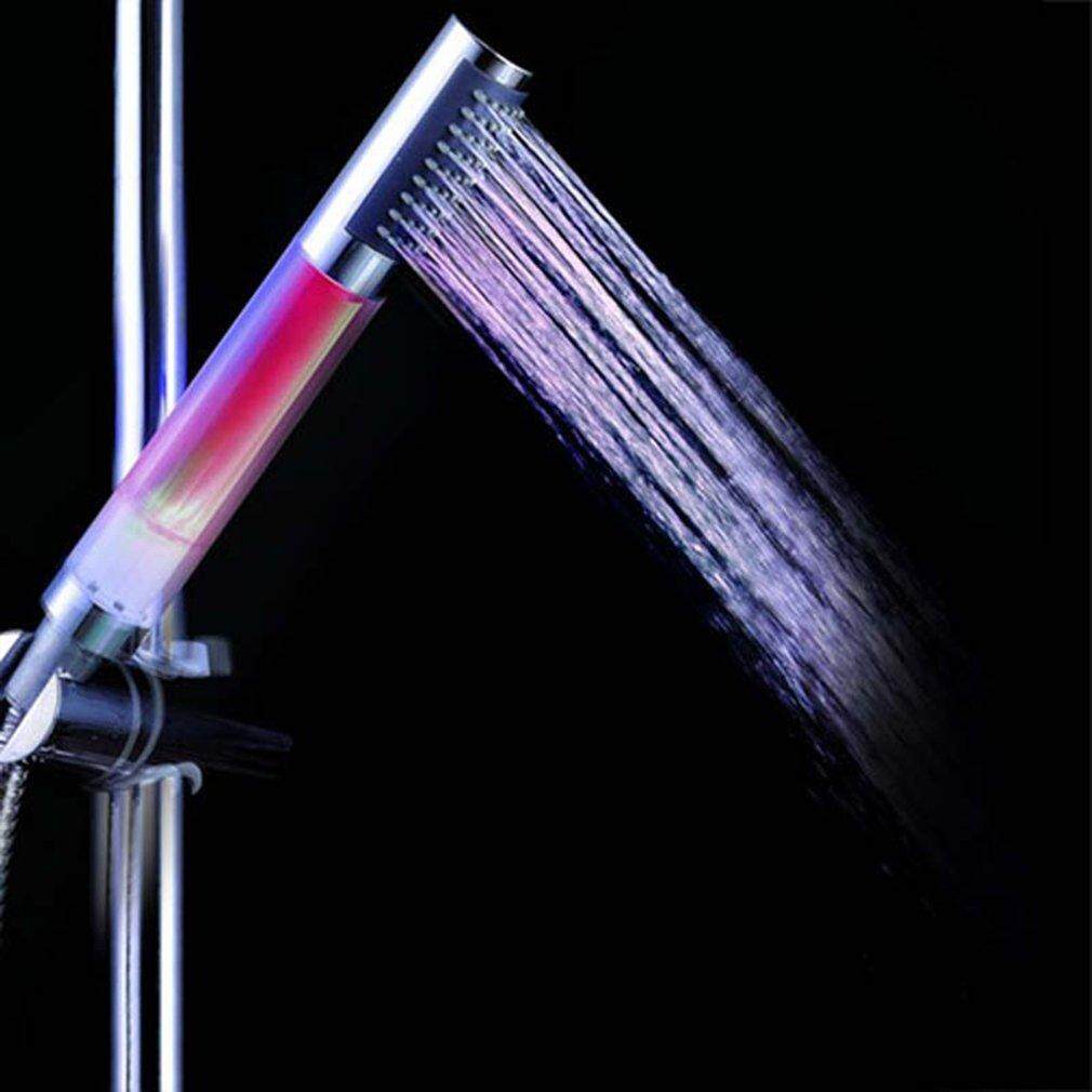 Handheld 7 Color Changing LED Romantic Automatic Shower Bath Shower ...