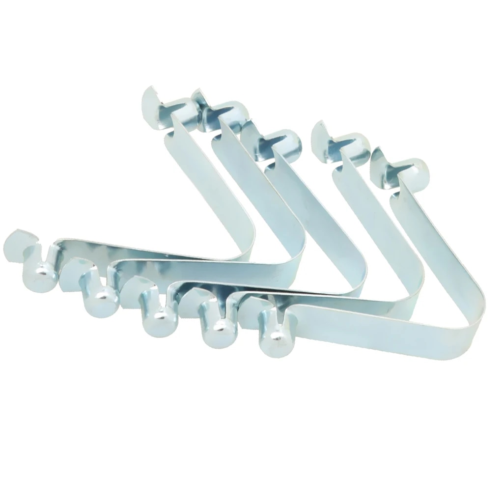 5 Stainless Steel Paddle Tent Pole Push Button Spring Snap Clip Locking