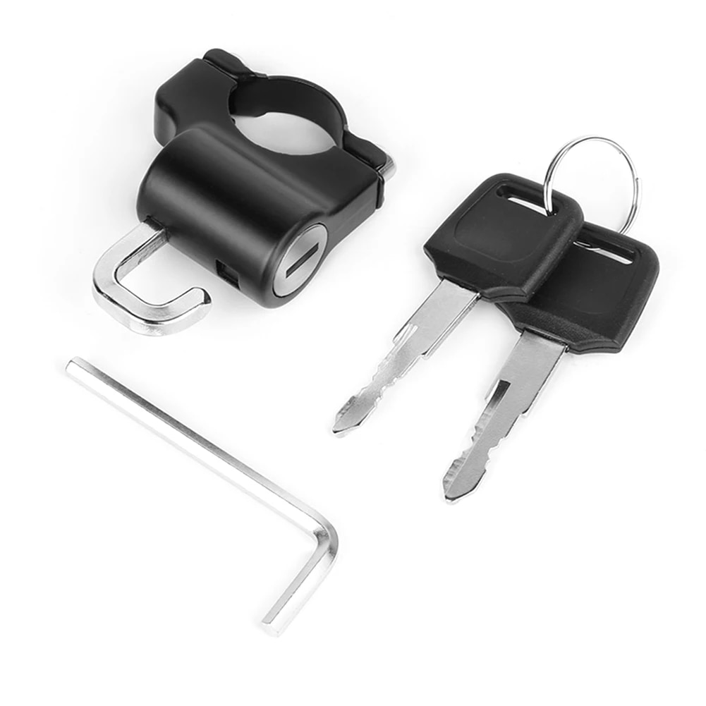 Universal Bicycle AntiTheft Helmet Security Lock w Red Reminder Rope